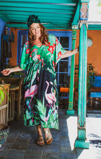 Flamingo Paradise Kaftan